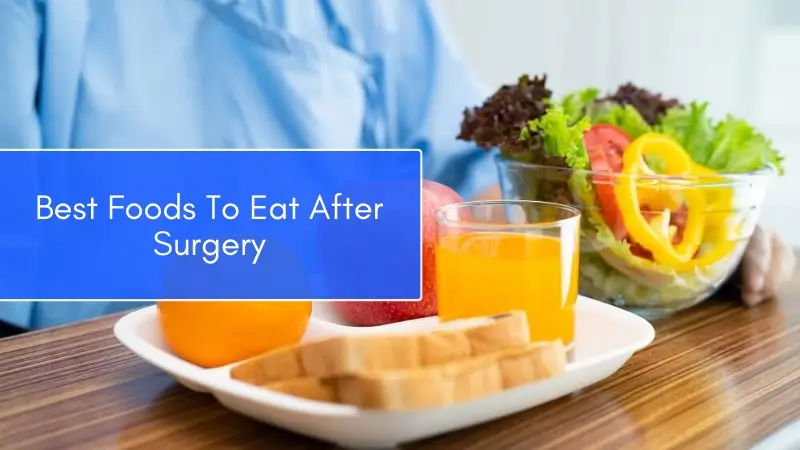 Balanced nutrition to support exercising after surgery.