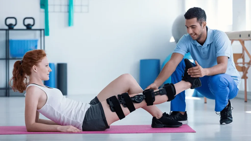 Gentle stretches for exercising after surgery.